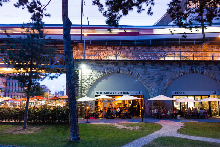 Das Restaurant Viadukt ist zu jeder Tageszeit gut besucht. Foto: zVg